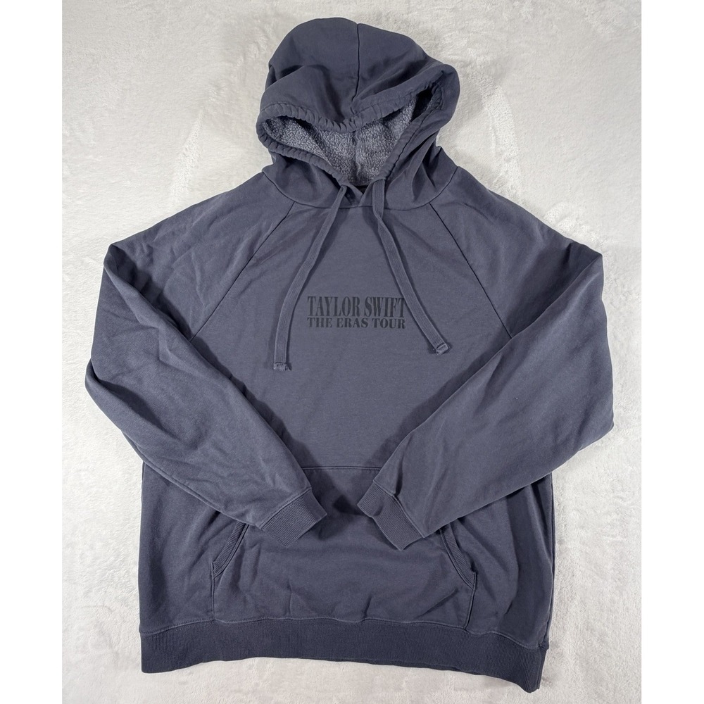 Taylor Swift The Eras Tour Hoodie Women's L Gray 2023-2024 Lineup Sweatshirt